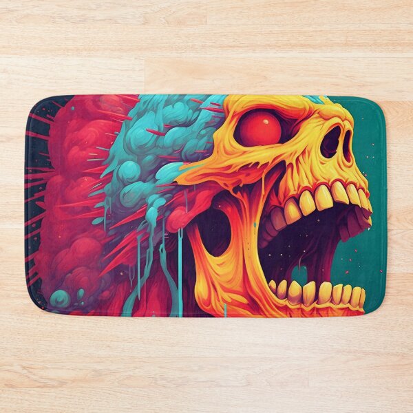 Item preview, Psychedelic Dripping Art Skull designed and sold by Maxouniverse.