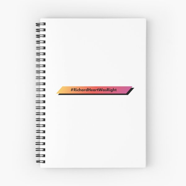 Item preview, #RichardHeartWasRight (Black Text, Pink Gradient on White) designed and sold by OnlyHexFans.