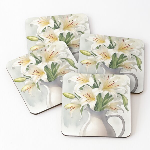 Item preview, Watercolour Jug Lilly Flowers designed and sold by RossWilson12.