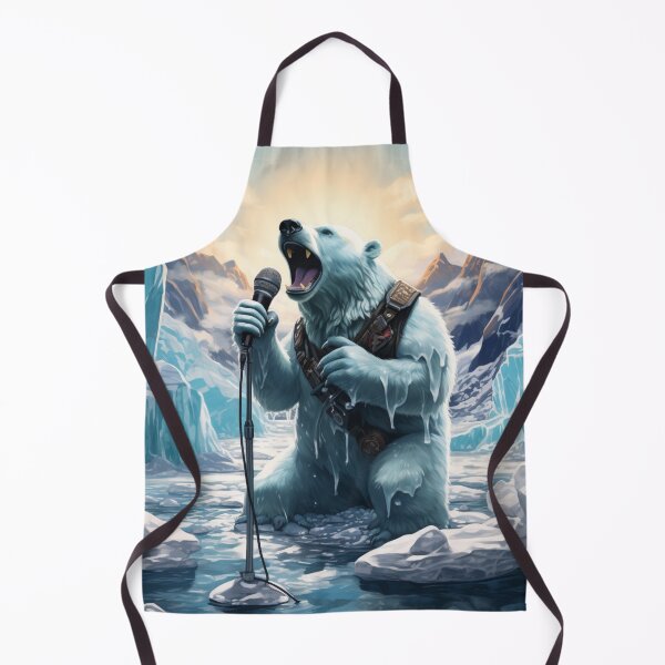 Item preview, Mecata the bear sings on the microphone in the ice designed and sold by ViktorSilni.