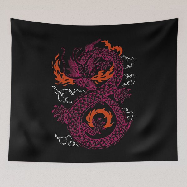 Item preview, Chinese Femme Dragon. Lesbian Pride designed and sold by Subtle Pride Shop.