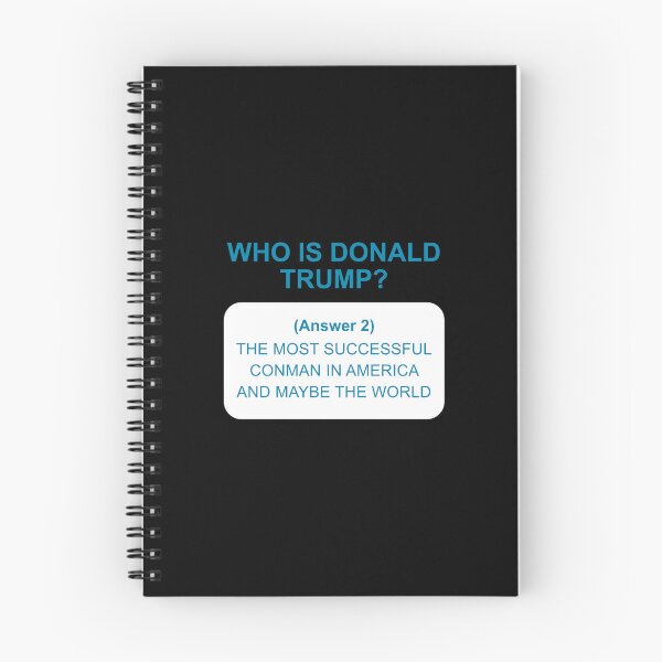 Item preview, Who is Donald Trump, answer 2 on white designed and sold by Politics-Corner.