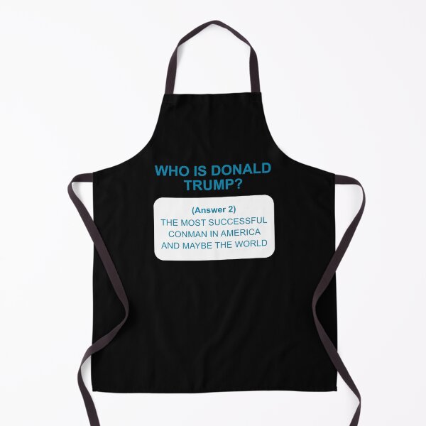 Item preview, Who is Donald Trump, answer 2 on white designed and sold by Politics-Corner.