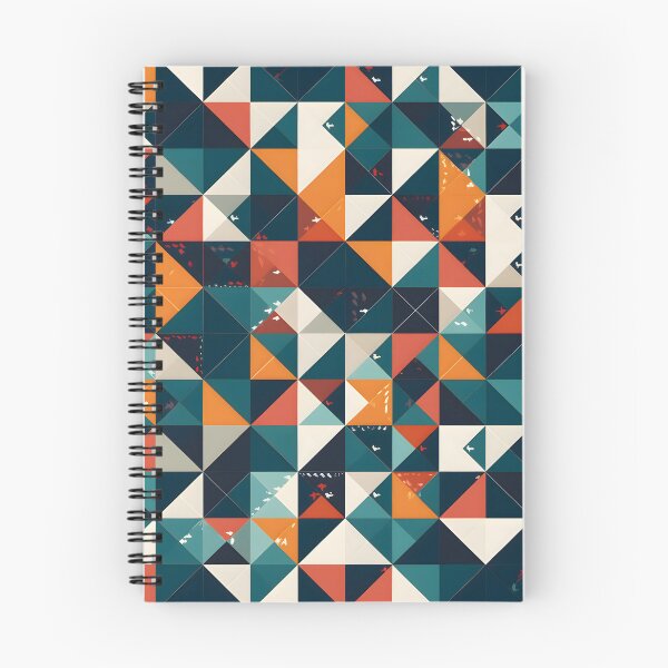 Item preview, Triangle Blue, Orange, White Geometric Tile Pattern designed and sold by Arclight-LLC.