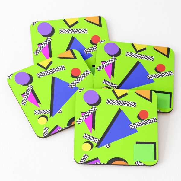 Item preview, Flashback Eighties Geometric Green designed and sold by Niniannebast.