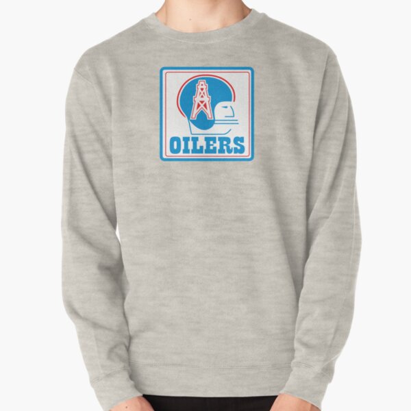 Starter Houston Oilers Crew Neck Sweatshirt with Zip Pockets L / Oilers Light Blue Mens Sportswear