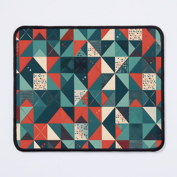 Item preview, Blue, Orange, Beigh Geometric Tile Pattern designed and sold by Arclight-LLC.
