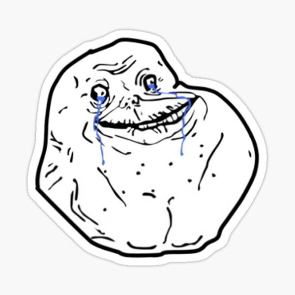 Forever Alone Face  Forever alone meme, Troll face, Forever alone guy