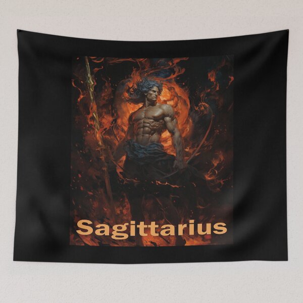 Item preview, Ignite Your Passion with Sagittarius: The Fiery Centaur Aiming for the Starlit Sky designed and sold by JLCableStudio.
