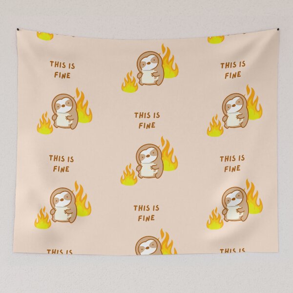 Item preview, This is Fine Meme Sloth designed and sold by theslothinme.