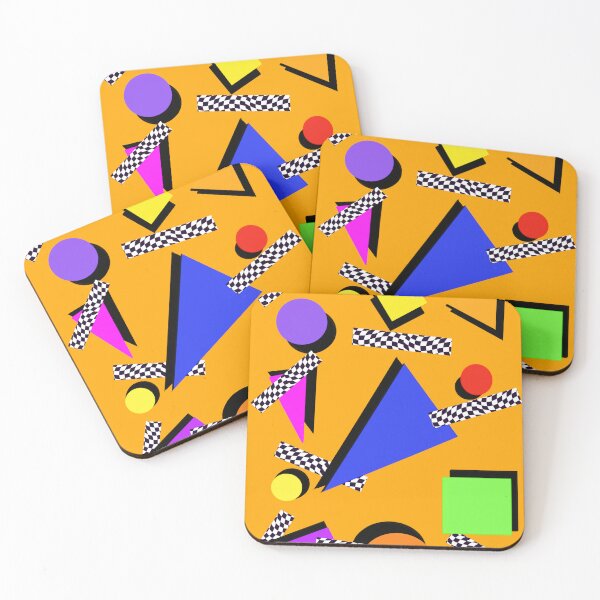 Item preview, Flashback Eighties Geometric Orange designed and sold by Niniannebast.