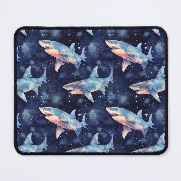 Item preview,  Illustrated Shark in Space Surrounded by Stars designed and sold by NotArtShirts.
