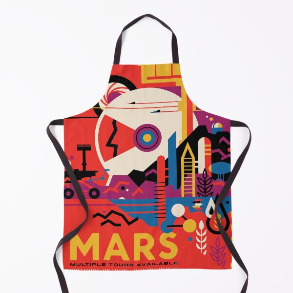 Item preview, Explore Mars Vintage Poster | Voyage Through The Solar System | Visions of the Future designed and sold by ArtAlchemyCo.