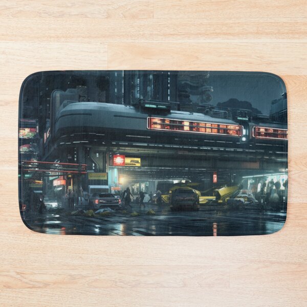 Item preview, Cyberpunk Streetscape - Digital Art designed and sold by Fanatic12.