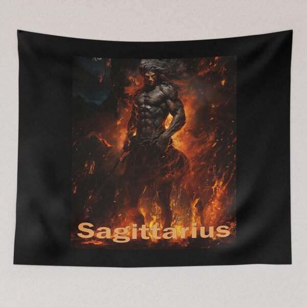 Item preview, Ignite Your Passion with Sagittarius: The Fiery Centaur Aiming for the Starlit Sky designed and sold by JLCableStudio.