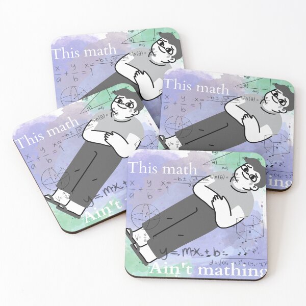 Item preview, Math is hard, alright?! designed and sold by comedyofaking.
