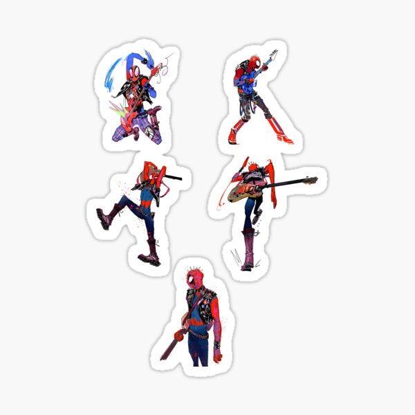 Item preview, Spider-Punk Sticker Sheet designed and sold by diamondmilk.