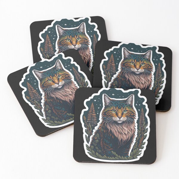 Item preview, Norwegian Forest Cat (Sticker and Print Out) designed and sold by Sir Elgin Ortiz.