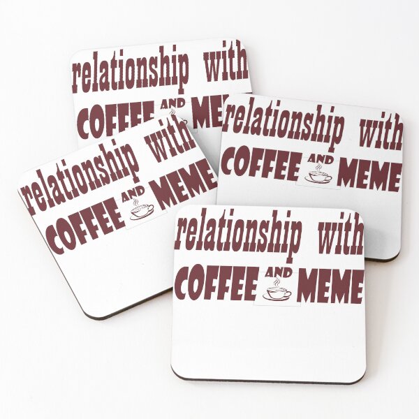 Item preview, Em um relacionamento sério com café e meme  designed and sold by AdesivosTop.