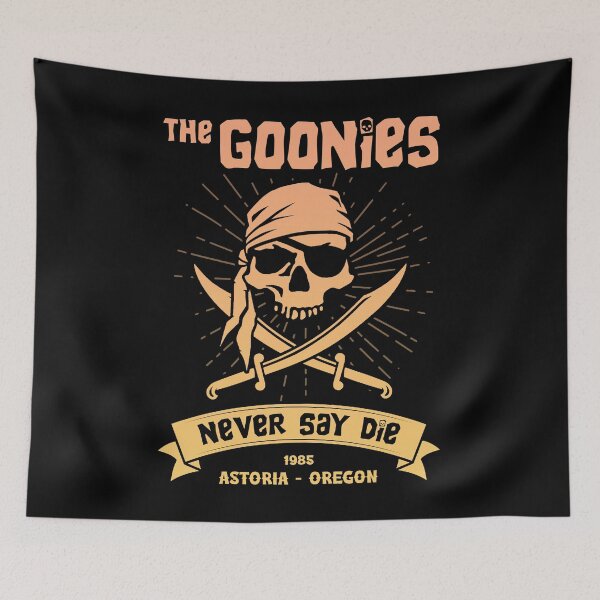 Item preview, The Goonies Never Say Die designed and sold by ThreeMeatCurry.