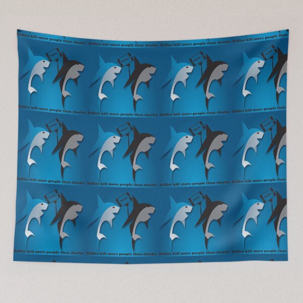 Artikelvorschau, Blue Shark Selfie entworfen und verkauft von MUZA9.