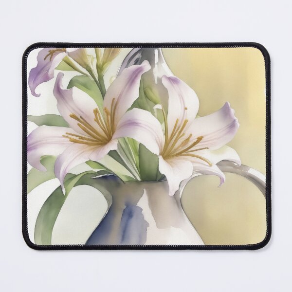 Item preview, Watercolour Jug Of Lillys, Botanical Flowers Painting designed and sold by RossWilson12.