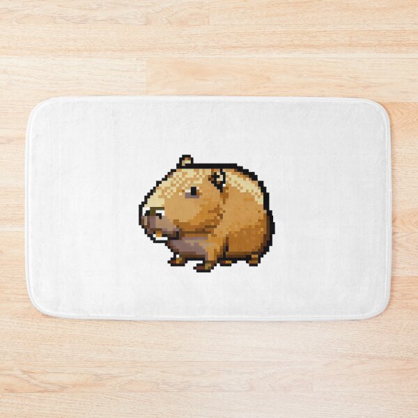 Item preview, Big-headed capybara in pixel art designed and sold by GroundhogMs.