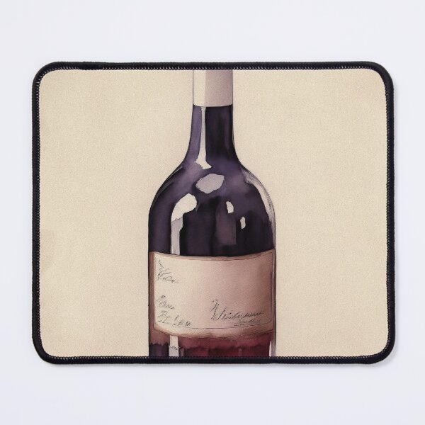 Item preview, Vintage Watercolour Wine Bottle designed and sold by RossWilson12.