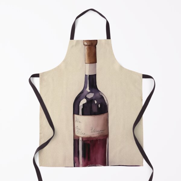 Item preview, Vintage Watercolour Wine Bottle designed and sold by RossWilson12.