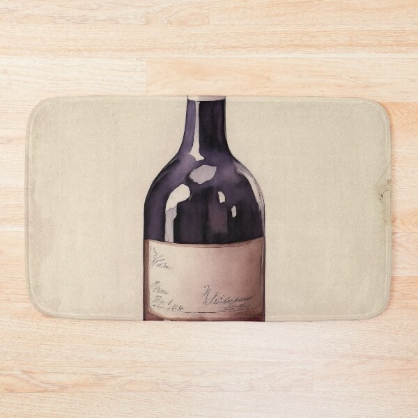 Item preview, Vintage Watercolour Wine Bottle designed and sold by RossWilson12.