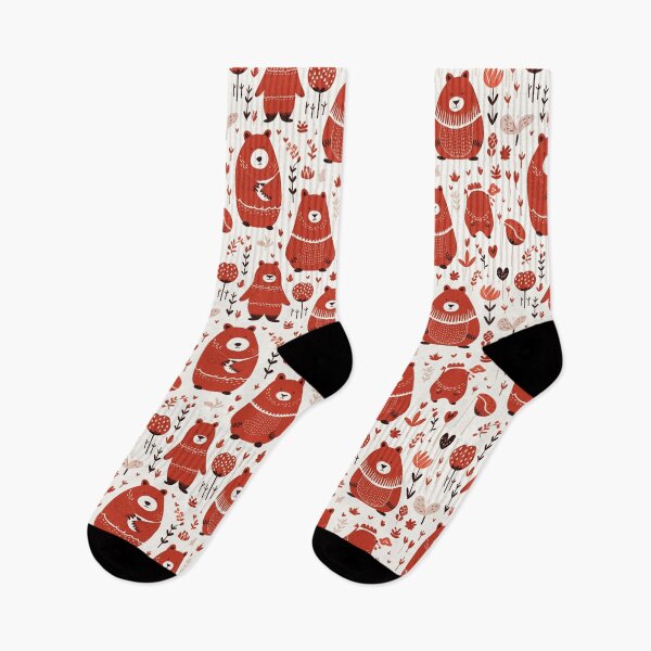 Item preview, Oriental Minimalism - Red Bears, Strawberries and Plants designed and sold by Zandalus.