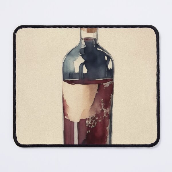 Item preview, Vintage Watercolour Wine Bottle designed and sold by RossWilson12.