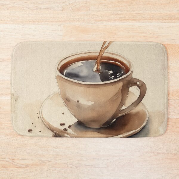 Item preview, Vintage Watercolour Coffee Cup Painting designed and sold by RossWilson12.