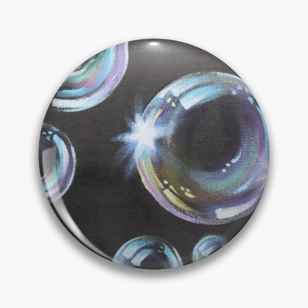 Item preview, Summer fun vibrant colorful  rainbow colors shining soap bubbles  designed and sold by LEILA ART SPACE.