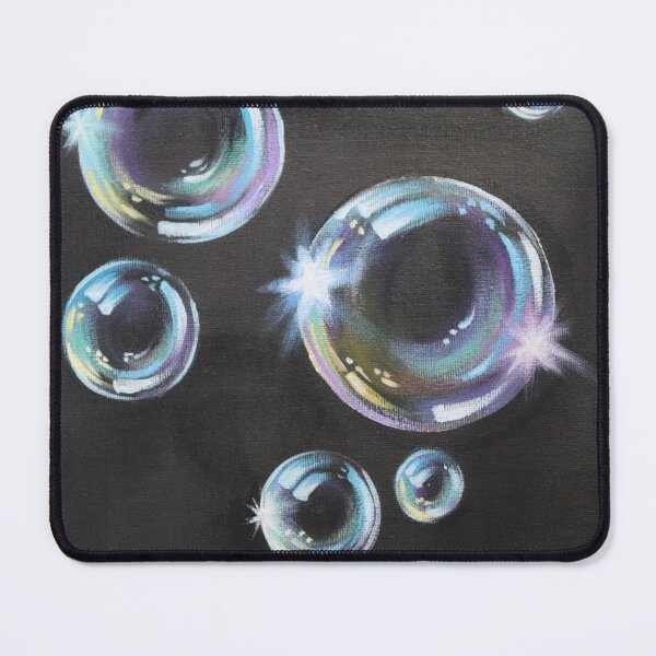 Item preview, Summer fun vibrant colorful  rainbow colors shining soap bubbles  designed and sold by LEILA ART SPACE.