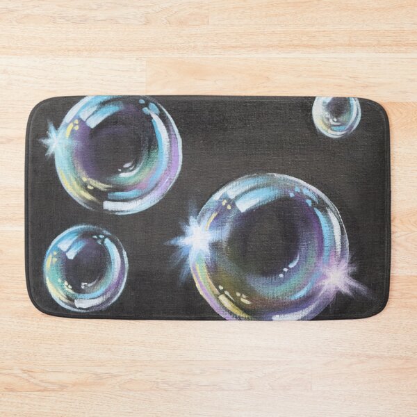Item preview, Summer fun vibrant colorful  rainbow colors shining soap bubbles  designed and sold by LEILA ART SPACE.