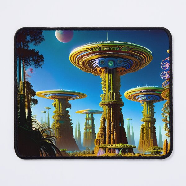 Item preview, Psychedelic Cyberpunk Alien Dreamscapes 111 designed and sold by Benito Del Ray.