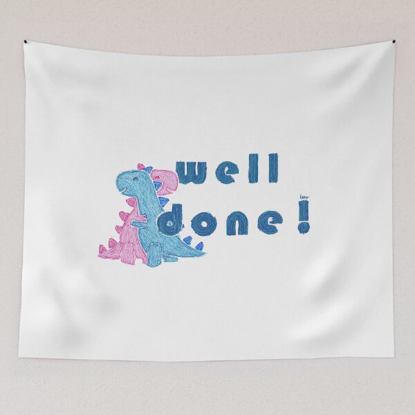 Item preview, Dino well done! (White background) designed and sold by MentaLee.