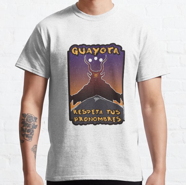 Item preview, Guayota respects your pronouns designed and sold by Hecate Kamikaze.