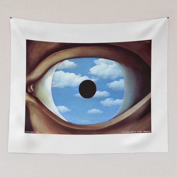 Item preview, rené magritte Merging Lightness and Symbolism art and gift for sales designed and sold by EditorArt.