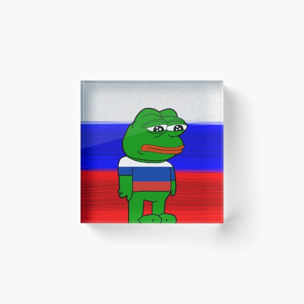 Item preview, Sad Russian Pepe designed and sold by Slav-Art.