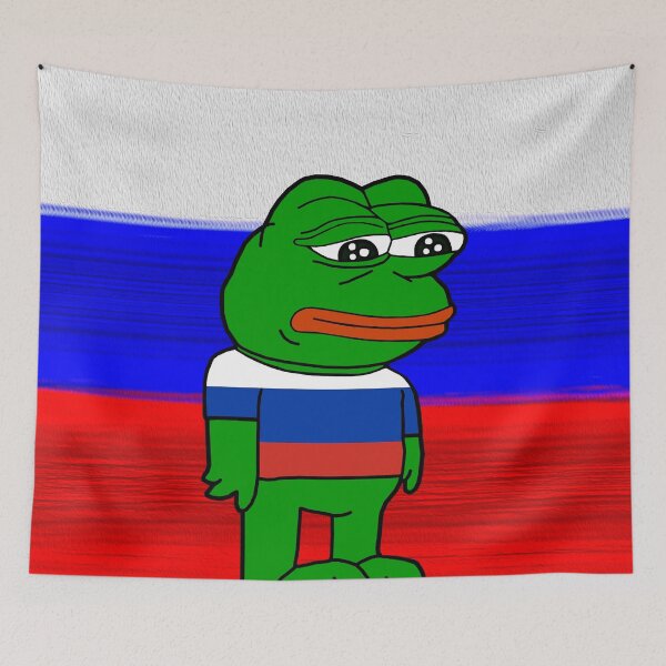 Item preview, Sad Russian Pepe designed and sold by Slav-Art.