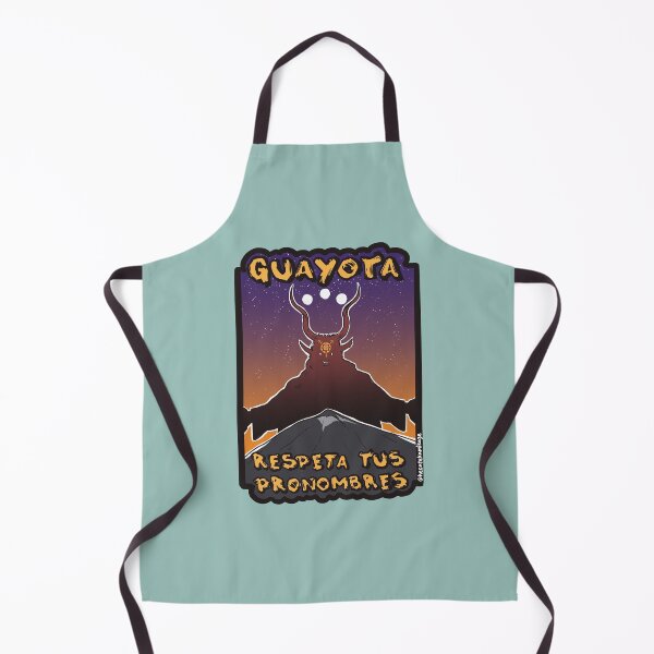Item preview, Guayota respects your pronouns - Green background designed and sold by Hecate Kamikaze.