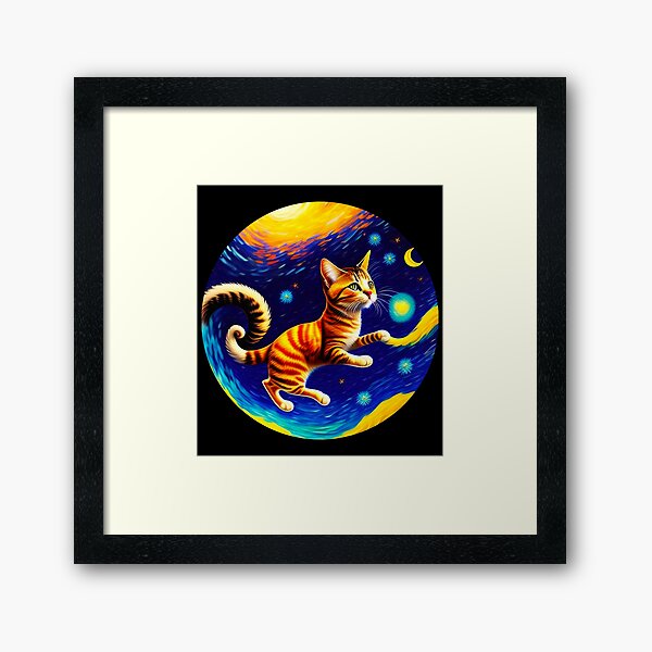Item preview,   Chat de style van gogh designed and sold by Vangoholic.