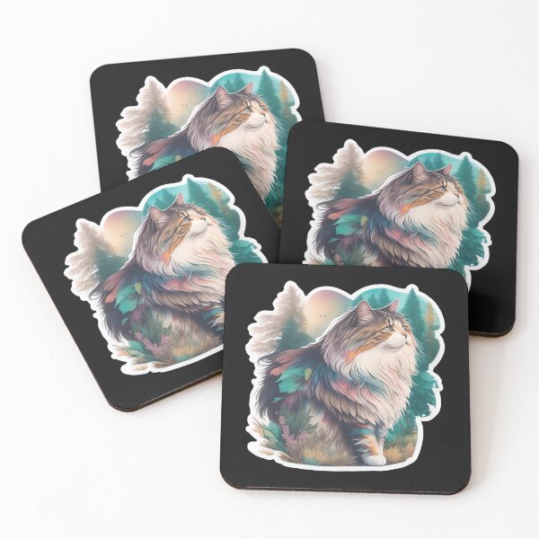 Item preview, Norwegian Forest Cat (Sticker and Print Out) designed and sold by Sir Elgin Ortiz.