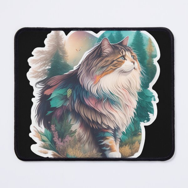 Item preview, Norwegian Forest Cat (Sticker and Print Out) designed and sold by Sir Elgin Ortiz.