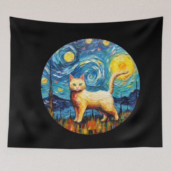 Item preview, Vincent Van gogh Cat Painting designed and sold by Vangoholic.