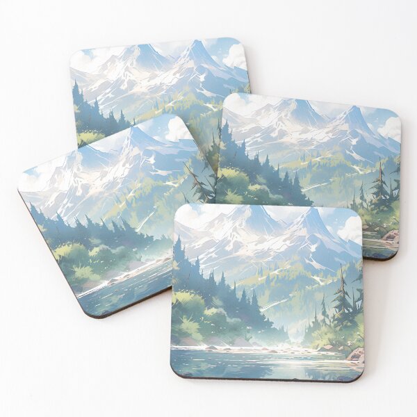 Item preview, Enchanting Landscape: Snow-capped Mountains, Lush Forest, and Crystal Clear Water designed and sold by Wylveragon.