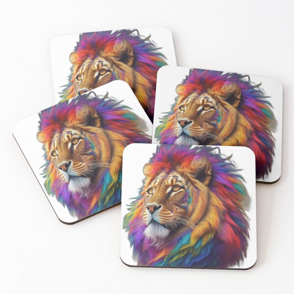Item preview, full color lion designed and sold by miguelan.