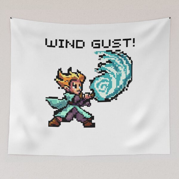 Item preview, Wind mage pixel art designed and sold by PexelBoi.